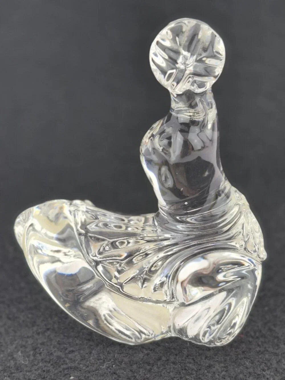Vintage Princess House 24% Lead Crystal Rocking Seal Circus Seal Figurine